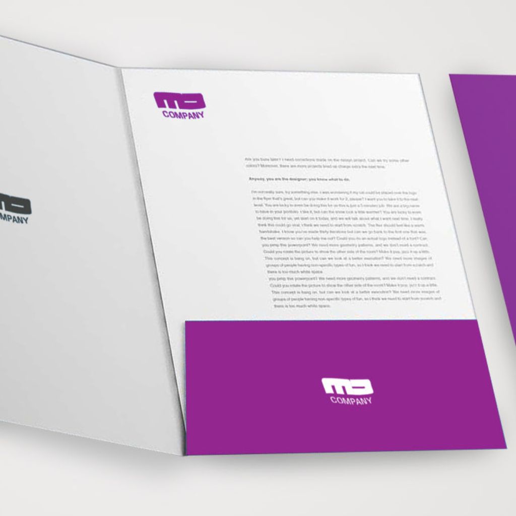 Presentation Folders with 4" Pockets